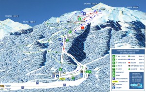 Elatochori Slopes-Ski Map / Χάρτης Πιστών-Σκι Ελατοχώρι