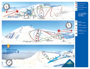 Karpenisi Velouxi Slopes-Ski Map / Χάρτης Πιστών-Σκι Βελούχι Καρπενήσι