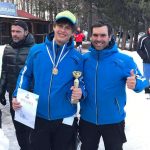 Ο Χρήστος Μαρμαρέλης με τον προπονητή του Κωνσταντίνο Συκαρά